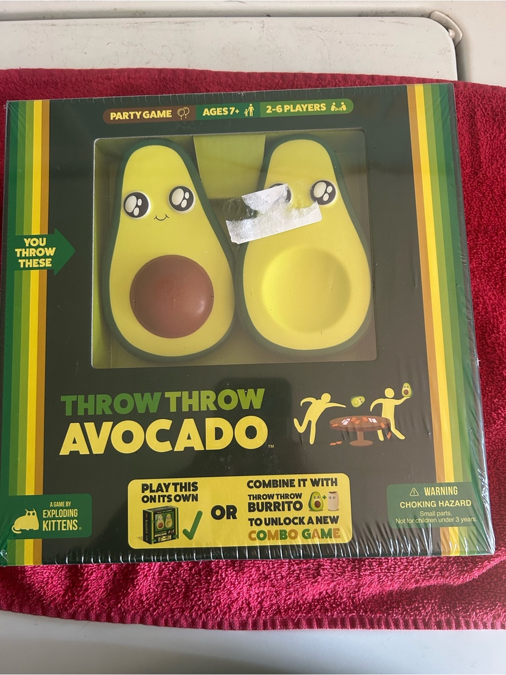 Throw Throw Avocado Party Game by Exploding Kittens - Yellow/Green